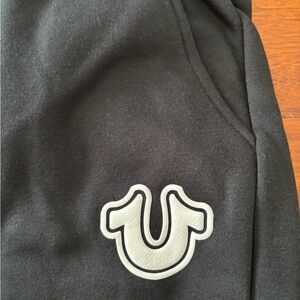 True Religion Black Sweatpants with Logo jogger bottom